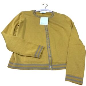 89th + Madison Mustard Cardigan